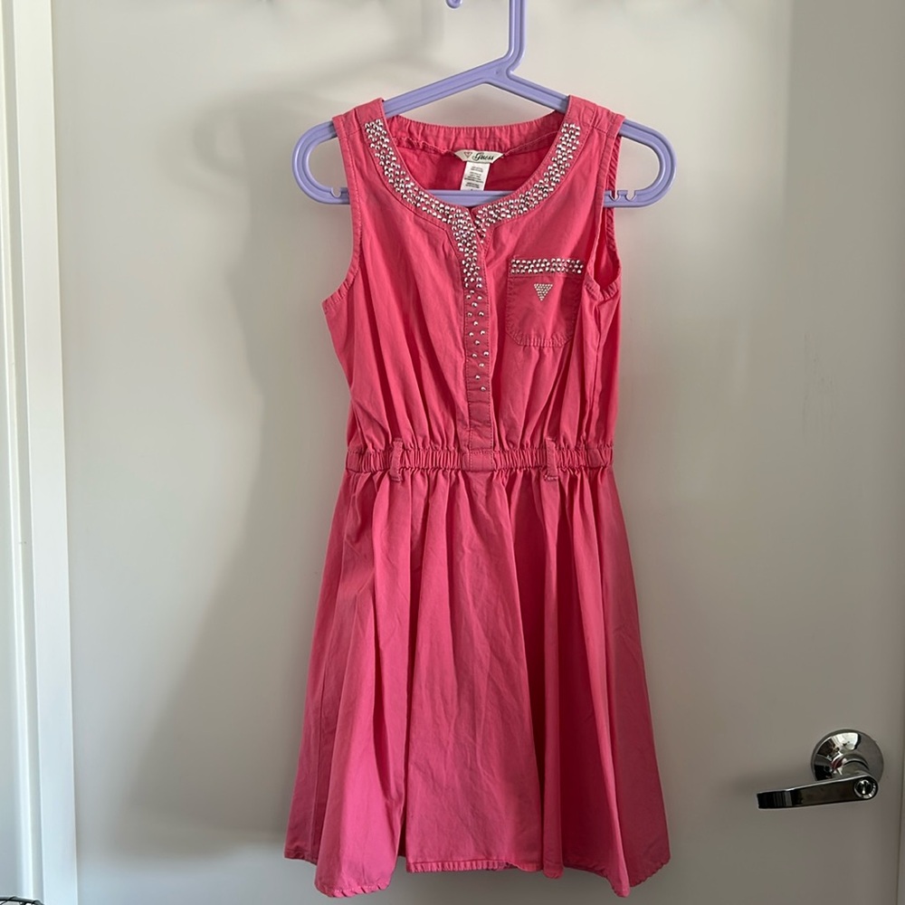 Like new Guess cotton dress with crystal embellishments